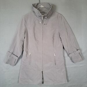 KRISTEN BLAKE JACKET Sz M, Water Repellent Exterior, Black Coat